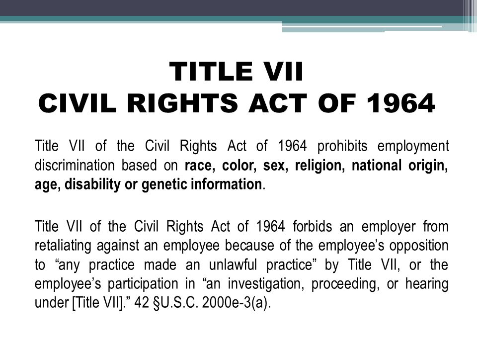 Essay civil rights act of 1964